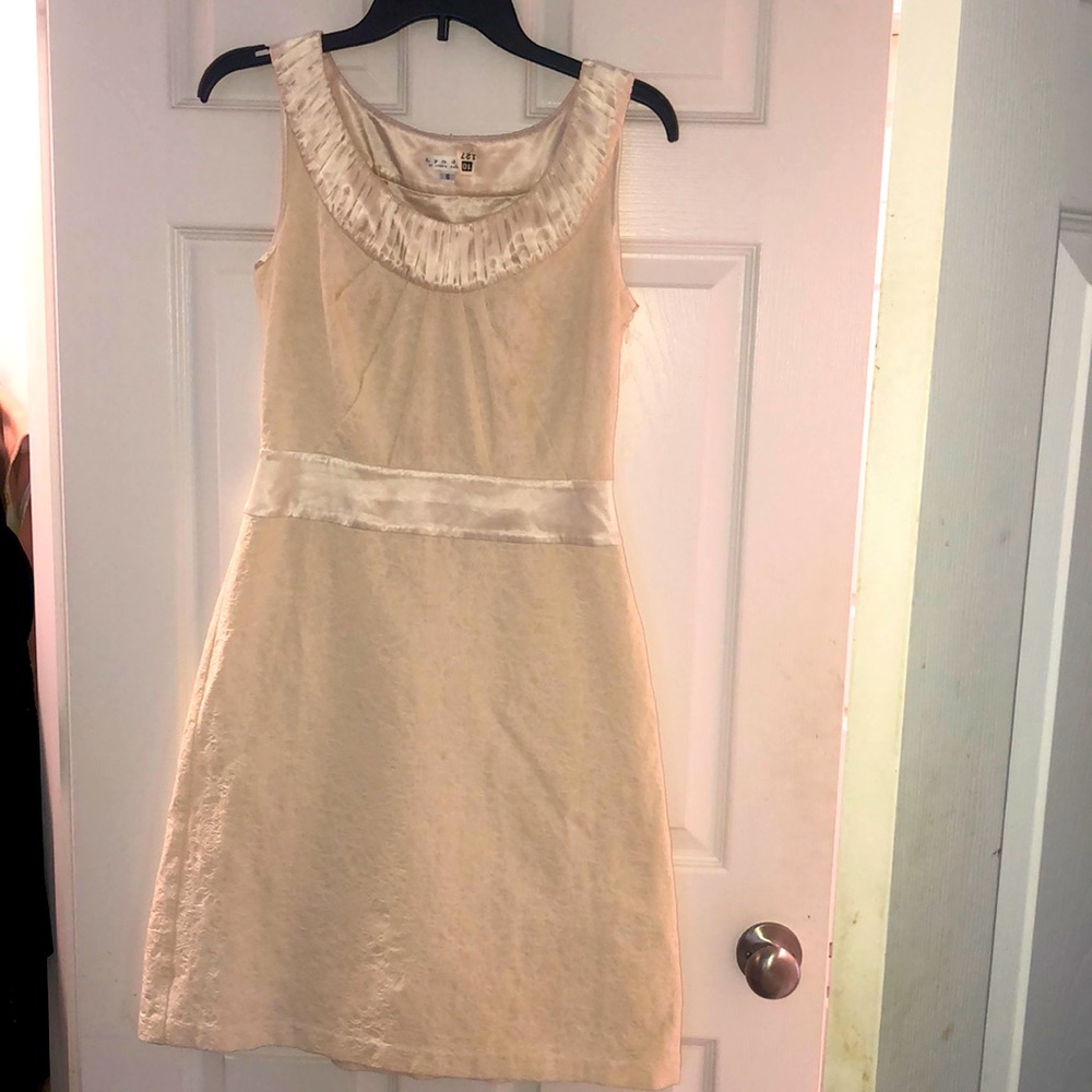 Lyndia Midi Cream Dress